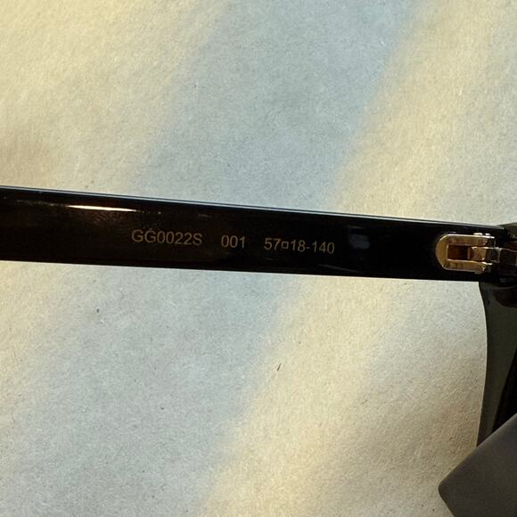 Gucci Black Gold Gradient Oversized Sunglasses GGO022S main image 11